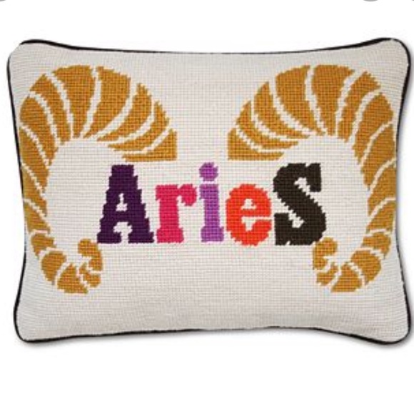 Jonathan Adler Other - Jonathan Adler Small Aries Needlepoint Pillow